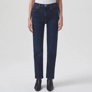 AGOLDE Bella High Rise Slim straight Venice Denim Jeans Womens 26